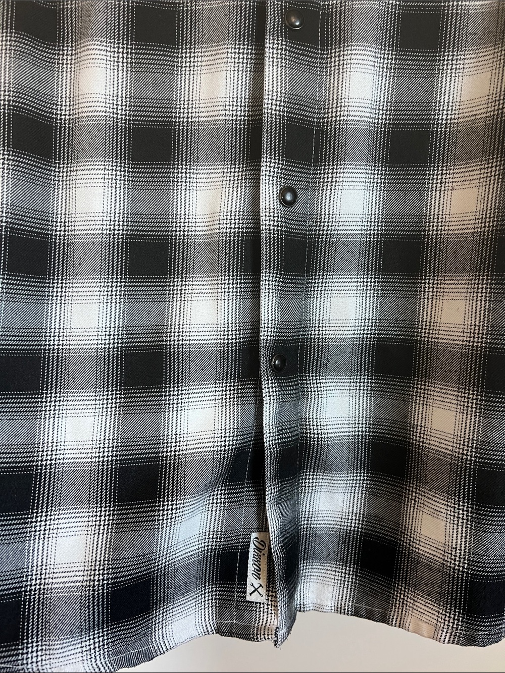 DIXXON Black and White Plaid Flannel Shirt - Picture 4 of 9